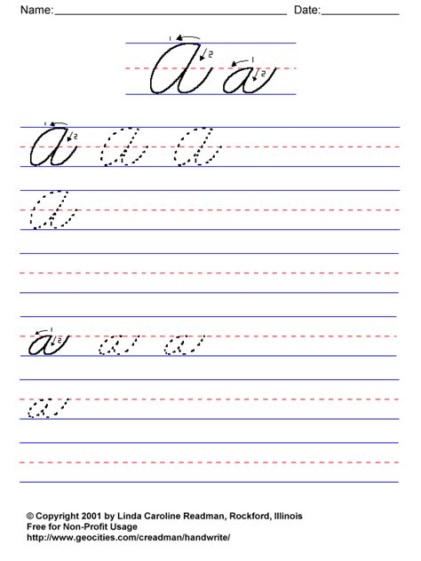 Pics Photos - Cursive Alphabet Practice Sheet