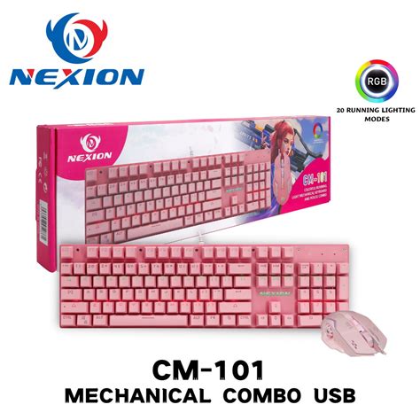 NEXION CM 101 RGB Mechanical Gaming Keyboard And Mouse ComBo Changing