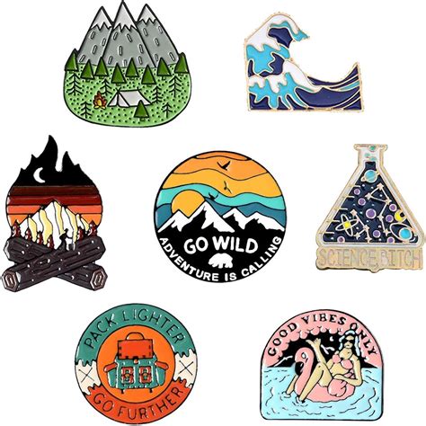 Bollh Enamel Pins For Backpacks Outdoors Enamel Pins Backpack Pins