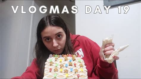 Vlogmas Day 19 Decorating A Gingerbread House Part 2 Youtube