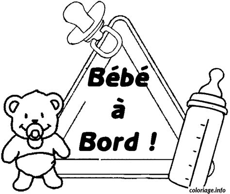 Coloriage Bebe A Bord