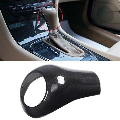 Black Wood Grain Shift Knob Cover Gear Shift Knob Trim Shift Knob