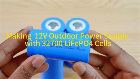 Making Simple 12v Outdoor Power Supply With 32700 Lifepo4 Cells Diybattery Lithiumbattery