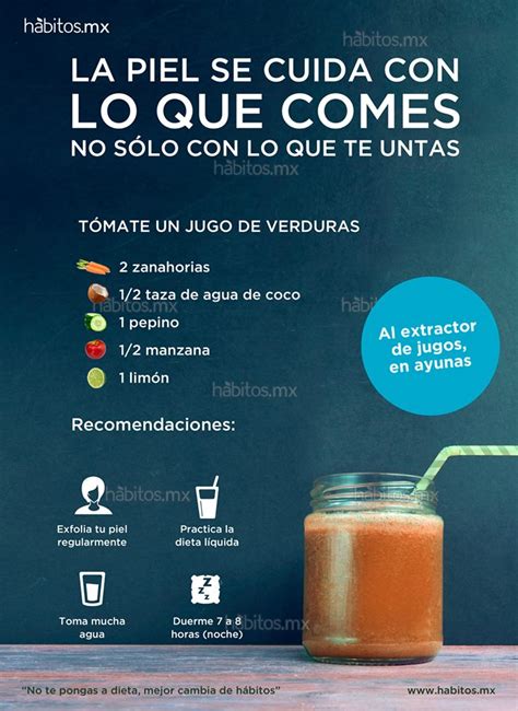 JUGO DE VERDURAS PARA MEJORAR LA PIEL Hábitos Health Coaching