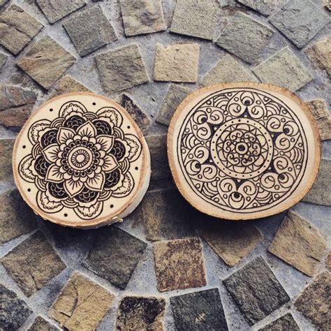 Wood Burned Mandala Wall Art Pirografia Fai Da Te Di Legno