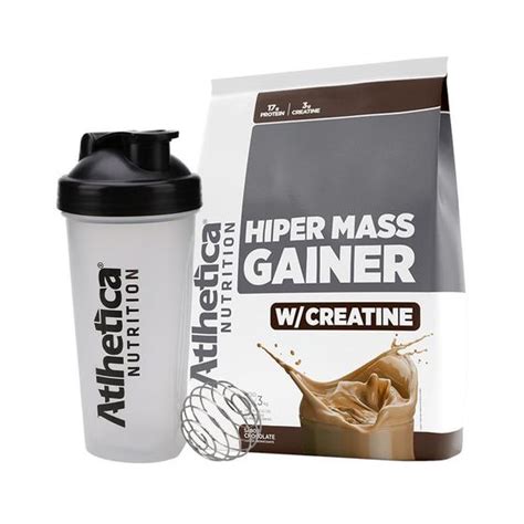 Kit Hipercalórico Hiper Mass Gainer Creatina 3Kg Coqueteleira