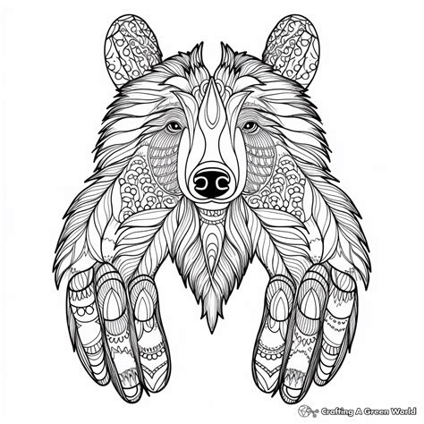 Bear Paw Coloring Pages Free And Printable