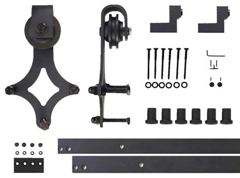 Sliding Barn Door Hardware Kit Diamond Design 82ft Traditional Barn Door Hardware By