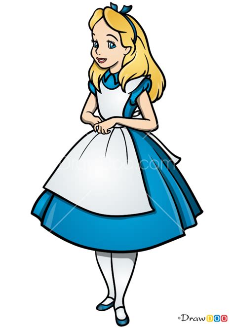 How To Draw Alice Alice In Wonderland