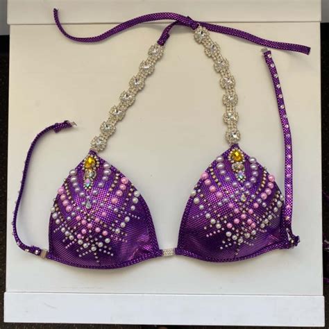 Muscle Dazzle Figure Competition Posing Bikini Suit Size S S