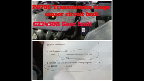 Hyundai Tucson P Transmission Range Sensor Circuit Fault