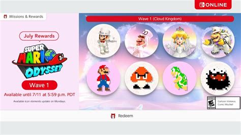 Switch Online Missions & Rewards Adds More Super Mario Odyssey And Animal Crossing Icon ...