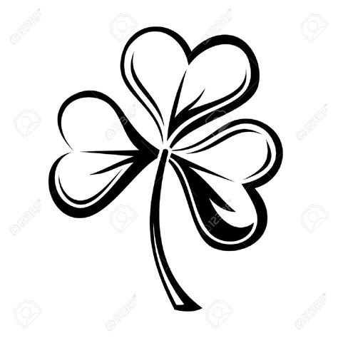 Shamrock Line Art Free Download On Clipartmag