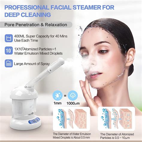 Kingsteam Facial Steamer With Extendable Arm Professional Nano Ionic