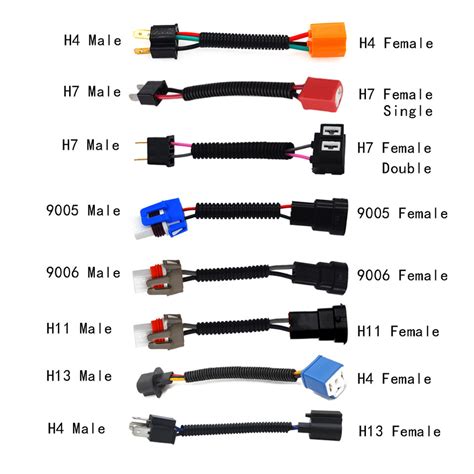 Car Headlight Pigtails H H H H H H Hb Led Light