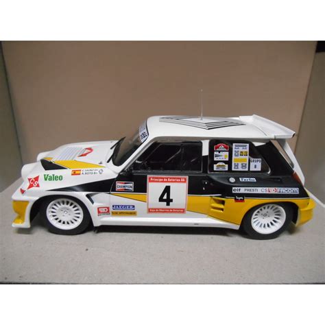 RENAULT 5 MAXI TURBO RALLY PRINCIPE DE ASTURIAS 1986 C SAINZ 1 18