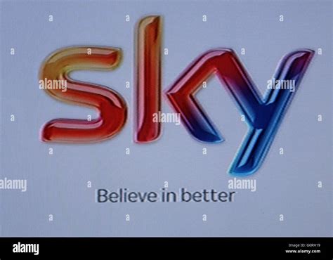 Stock Picture Of The Sky Tv Logo Stock Photo Alamy