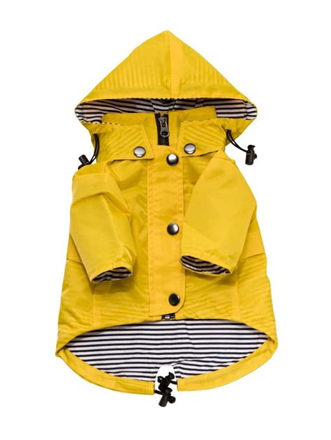 Yellow Dog Raincoat - | Dog raincoat, Dog wear, Dog clothes