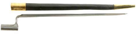 Bayonet For French Charleville Musket With Scabbard 17 Triangular