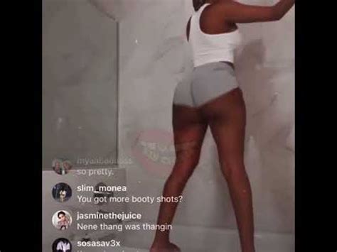 Jania Meshell Making It Clap On IG Live YouTube