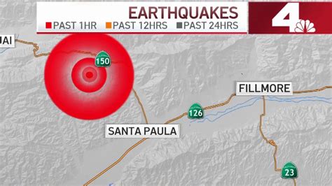 4.1M Earthquake Strikes Near Santa Paula in Ventura County – NBC Los ...