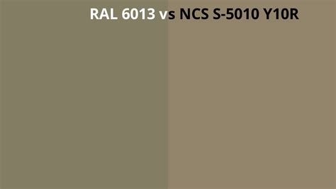 Ral 6013 Vs Ncs S 5010 Y10r Ral Colour Chart Uk