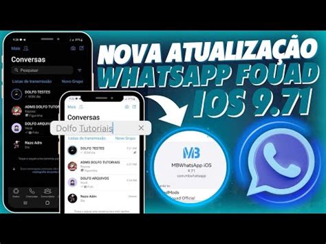 CHEGOU NOVA ATUALIZAÇÃO WHATSAPP FOUAD IOS 9 71 WHATSAPP IGUAL DO