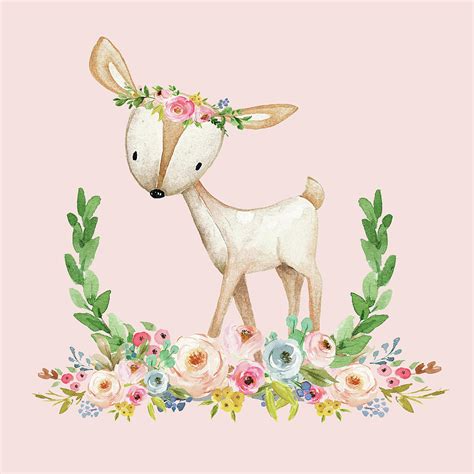 Baby Girl Deer Clipart