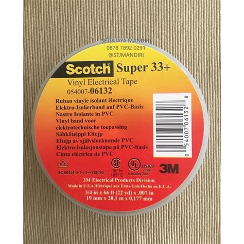 Jual Jual Isolasi 3m Scotch Super 33 Vinyl Electrical Tape Diskon