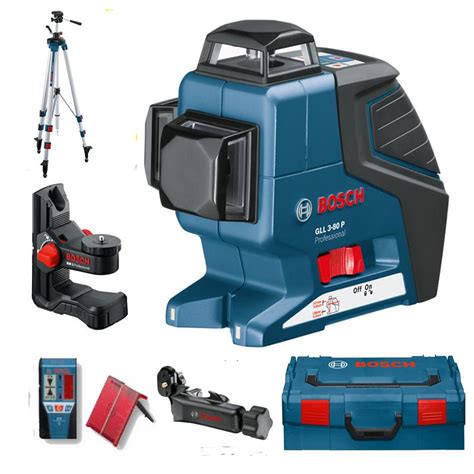 Bosch Kreuzlinienlaser GLL 3 80 P Set Mit 3 Ebenen Inkl BM1 LR2