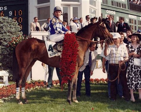 Affirmed Shown Winning The Kentucky Derby With Jockey Steve Cauthen