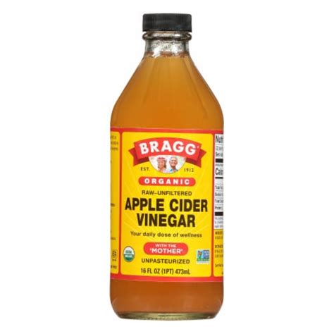 Bragg Organic Apple Cider Vinegar With The Mother Fl Oz Fred Meyer