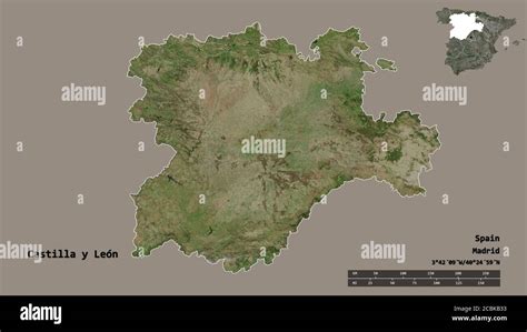 Shape Of Castilla Y Le N Autonomous Community Of Spain With Its