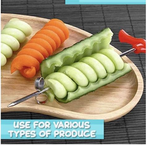 2 PCS Set Fruit Vegetable Spiral Knife Diyosworld