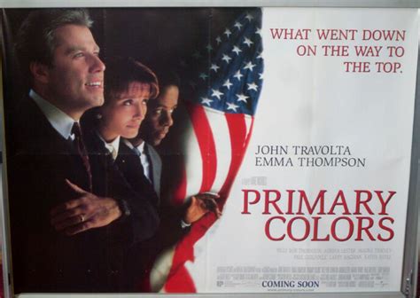 Cinema Poster PRIMARY COLORS 1998 Quad John Travolta Emma Thompson