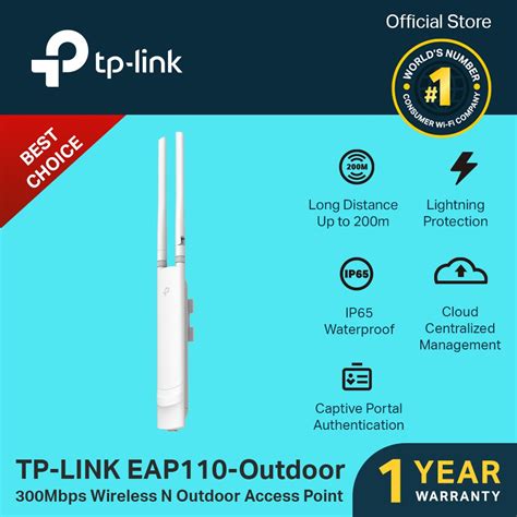 Tp Link Eap110 Outdoor Omada 300mbps Wireless N Outdoor Access Point