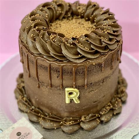 Bolo De Festa Drip Cake Semi Naked Chocolate Elo7