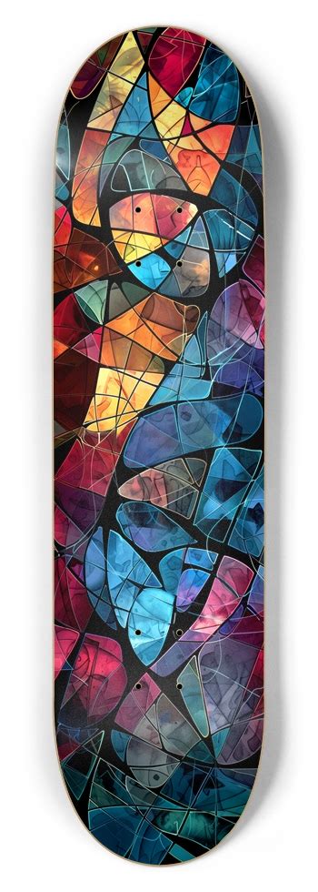 Stained Glass 8 12 Skateboard Deck By La Skateboards