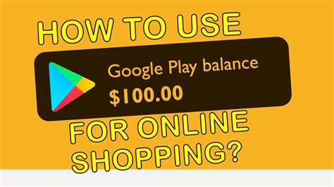 How To Use My Google Play Balance For Online Shopping Youtube