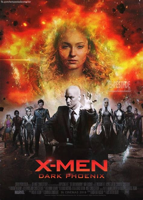 X Men Dark Phoenix 2019 Poster By Tempestadexmenbr01 Films Complets X Men Film