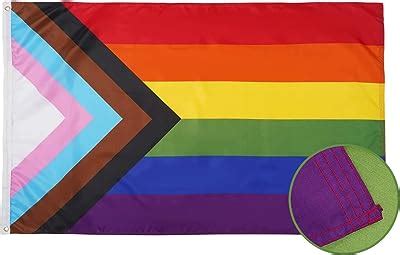 Amazon Fanfanwin 10 Pcs 3 X 5 Ft Pride Flags Gay Flags Pride Rainbow Flags Vivid Color And