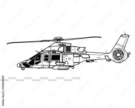 Airbus Helicopters Hil H160m Guepard Vector Drawing Of Armed Multirole