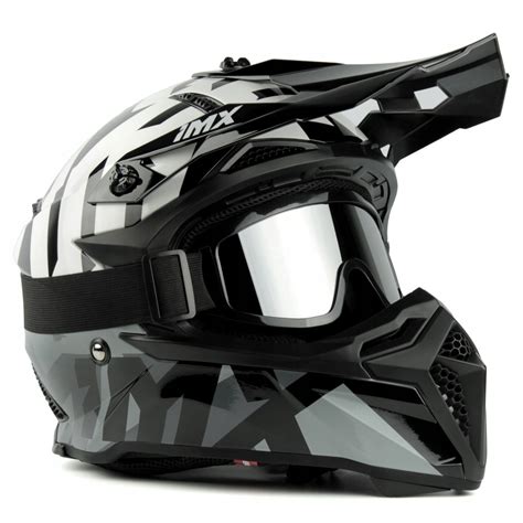 Kask Rowerowy Imx Fmx Cross Szary Gogle L Oficjalne