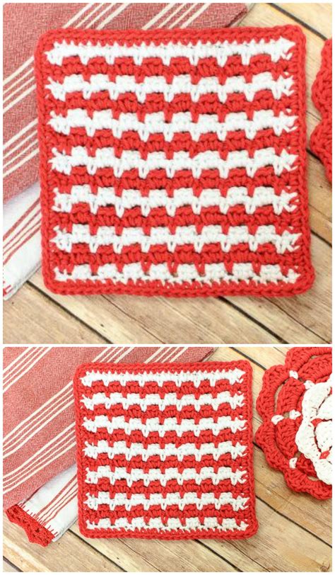 Easy Free Crochet Dishcloth Patterns Diyncrafty