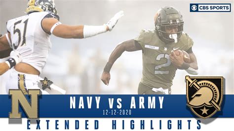 Navy Midshipmen Vs Army Black Knights Extended Highlights CBS