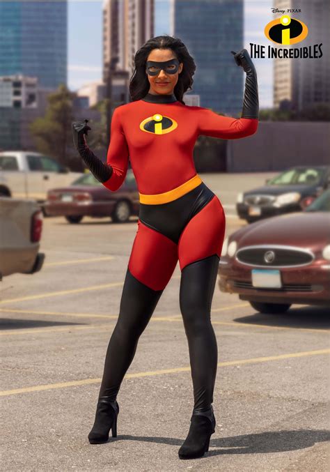 The Incredibles Deluxe Womens Mrs Incredible Costume Disney Costumes