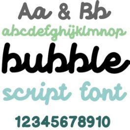 bubble script font