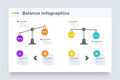 Free Vector Flat Design Template Balance Infographics