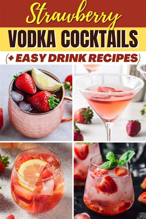 17 mejores cócteles de vodka de fresa Recetas de bebidas fáciles