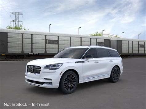 New 2024 Lincoln Aviator Black Label In Pristine White Metallic Tri